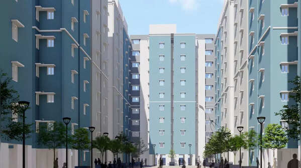 Two high-rise residential blocks
