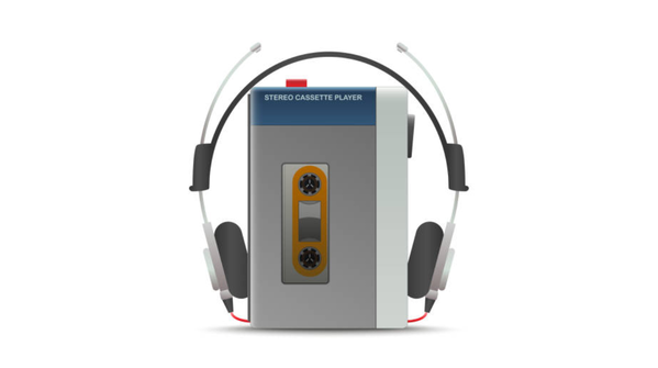A walkman or tape recorder with fresh batteries