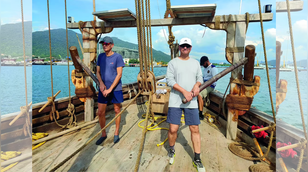 Powered entirely by sails