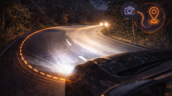 Headlights that read the road