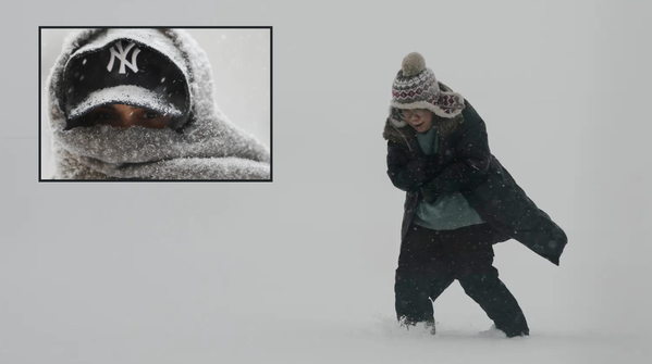 Bitter cold grips Chicago lakeshore