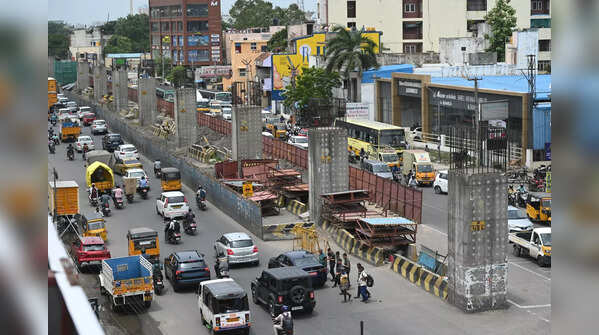Double-Decker Expressway Through Chennai City