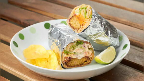 Sweet Potato Tikki Wrap