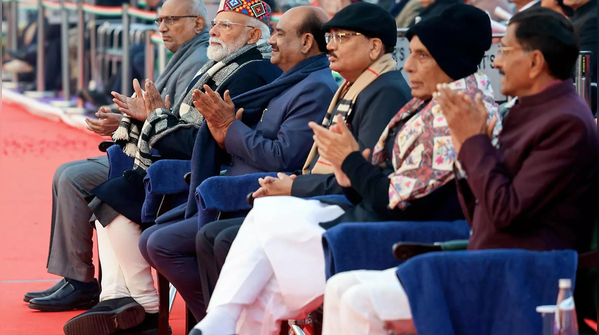 Dignitaries gather for the ceremony