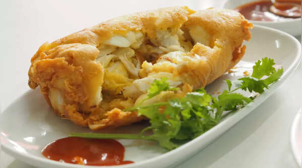 Crab omelet