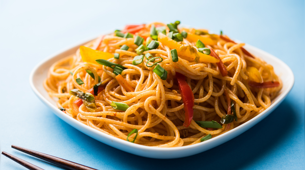 9. Schezwan noodles (vegetarian)