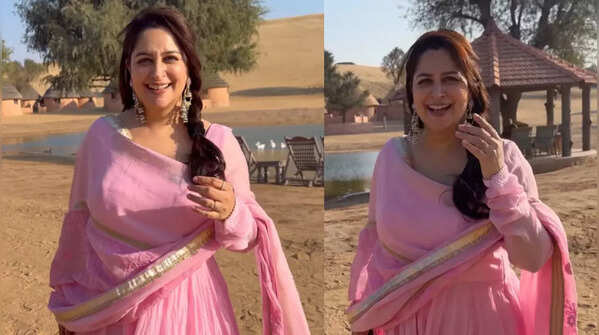 Dipika looks pretty in pink Anarkali