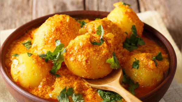 Dum aloo Kashmiri-style