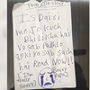 Handwritten Note Discovered at Scene