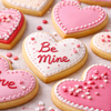 Teddy Day - Heart-shaped sugar cookies
