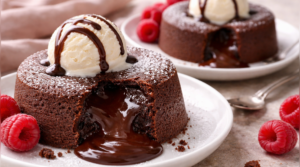 Propose Day - Molten chocolate lava cakes