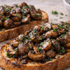 Garlic mushrooms on toast