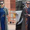 Plain silk saree with luxury fall notes