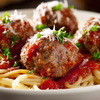 Spaghetti and meatballs