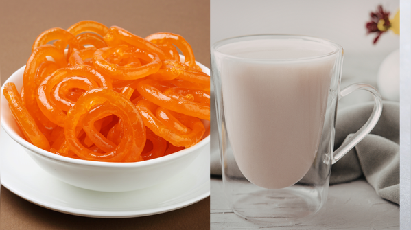 4. Jalebi with hot milk