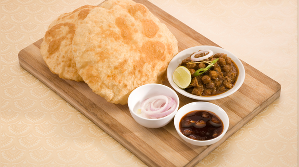 1. Chole bhature