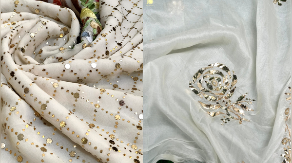 Mukaish embroidery