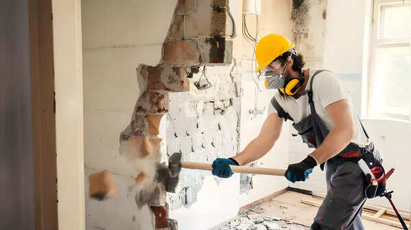 Check structural safety and utility lines before starting work