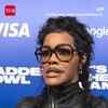 Article image for: Teyana Taylor Gets Emotional Praising <i class="tbold">Bad Bunny</i> Before Super Bowl Show | WATCH