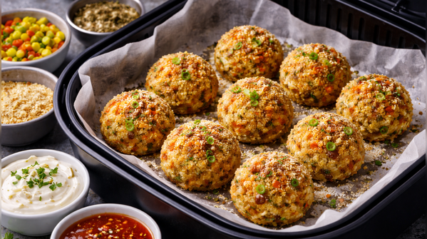 Vegetable rice balls