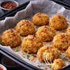 Cheesy rice fritters
