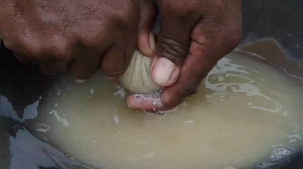 Drain out the excess water