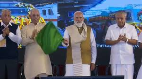 Flagging off four new train, rail connectivity expansion