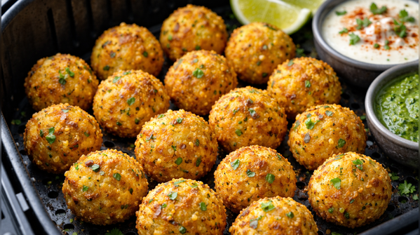 6. Moong dal fritter balls (approx. 190 calories per serving)