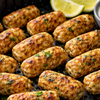 4. Chicken seekh kebab bites (approx. 180 calories per serving)