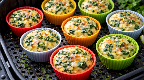 3. Air fryer egg bites (approx. 160 calories for 2 bites)