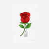 If you chose the red rose with keychain
