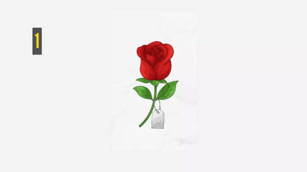 If you chose the red rose with keychain