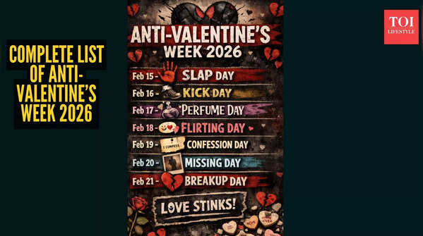 Full list of Anti-Valentine's Week 2026