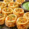 Stuffed paneer rolls