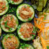 Sattu Stuffed Cucumber Bites