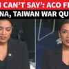 Article image for: 'UM...BUT...YOU KNOW...': AOC Chokes On Sending U.S. Troops If China Invades <i class="tbold">taiwan</i> | Watch