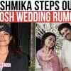 Article image for: Rashmika Mandanna blushes in first public appearance post ‘Wedding invite’ leak.