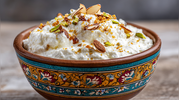 6. Hung curd parfait with nuts and seeds