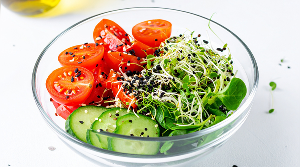 4. Sprouted moong salad or usal