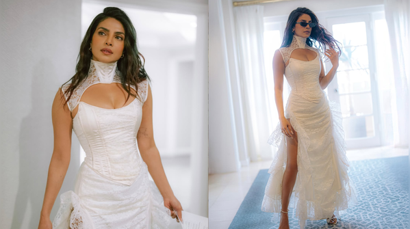 The lace-up corset gown