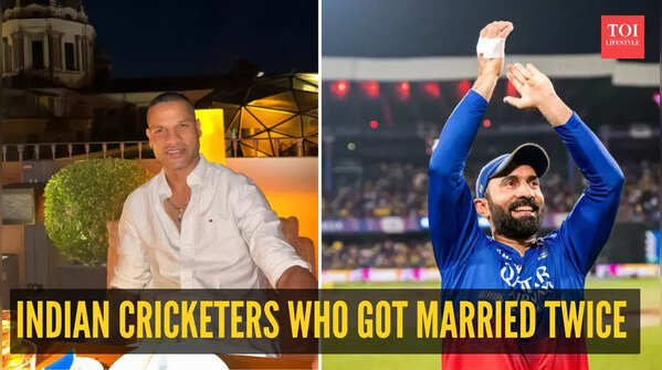 Indian cricketers who married twice