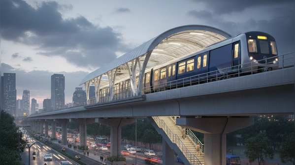 Part of Blue Line Corridor