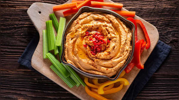 Red Pepper and Hummus