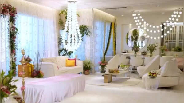 The spacious living room