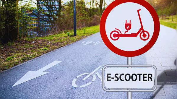 Motorised scooters are prohibited on footpaths