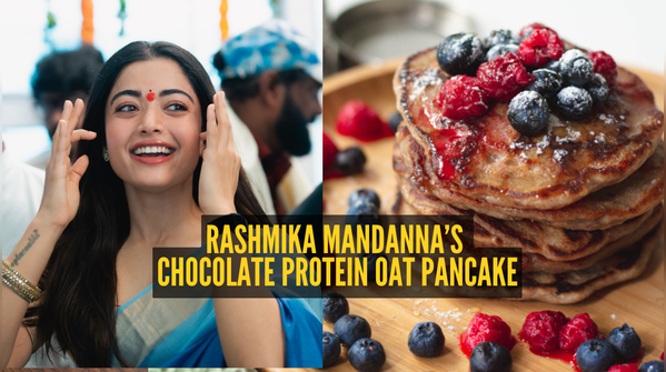 Healthy Chocolate Protein Oat Pancake