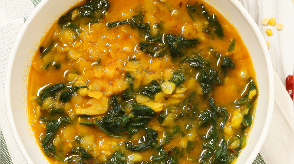 Palak dal (spinach lentils)