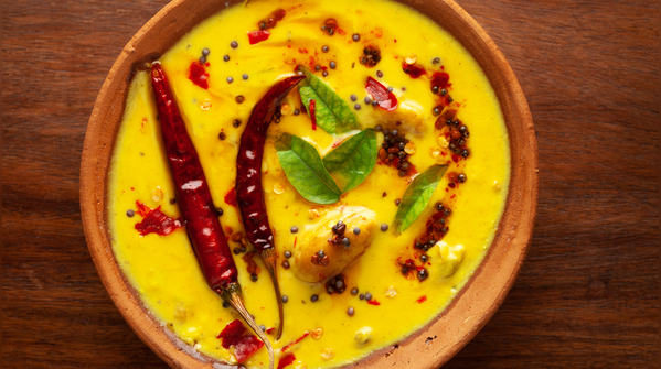 Kadhi (especially Gujarati or Punjabi kadhi)