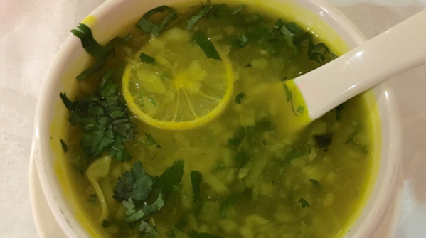 Lemon coriander soup (Indian-style)