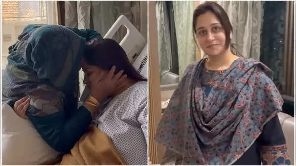 Dipika Kakar breaks down after meeting her mother in-law in the hospital; gets discharged after her cyst removal surgery